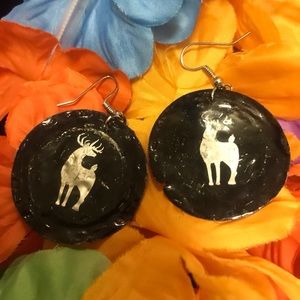 Exclusive Dear Print Handmade Earrings